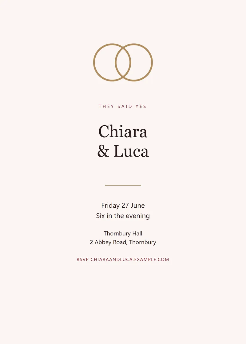 Claret Crest Engagement Invitation - a luxury invitation design