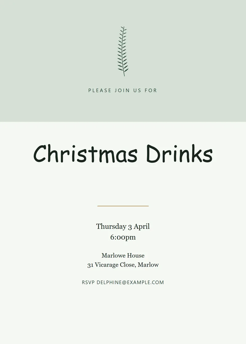 Forest Banner Holiday Party Invitation - a retro invitation design