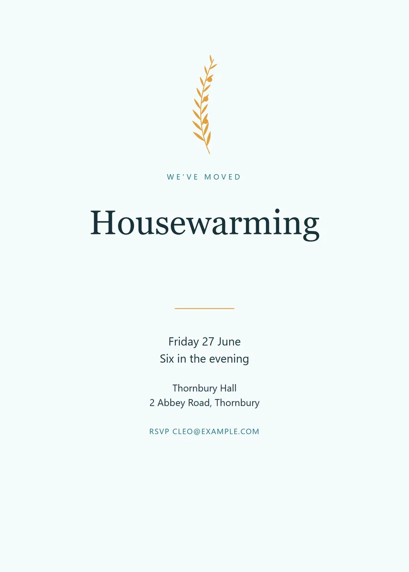 Seaside Crest Housewarming Invitation - a luxury invitation design